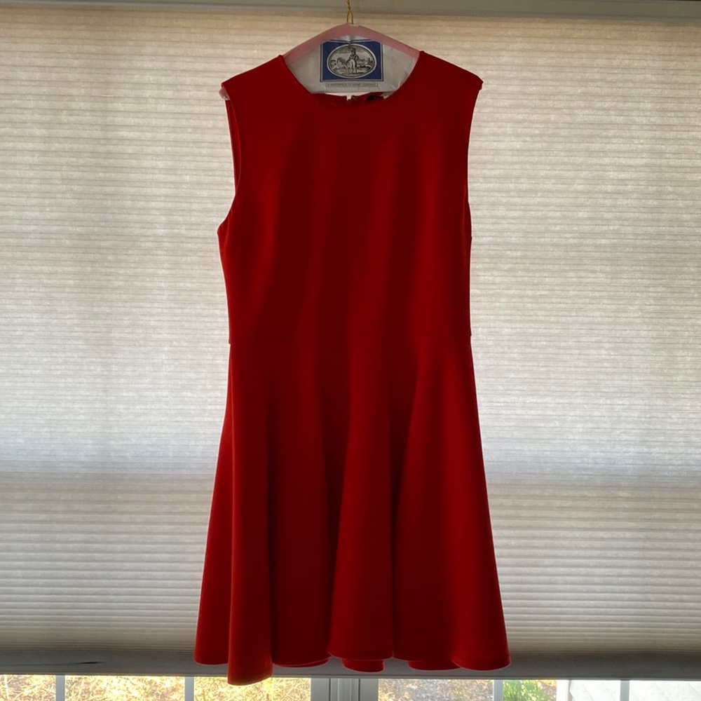 Sleeveless dress, hits at the knee